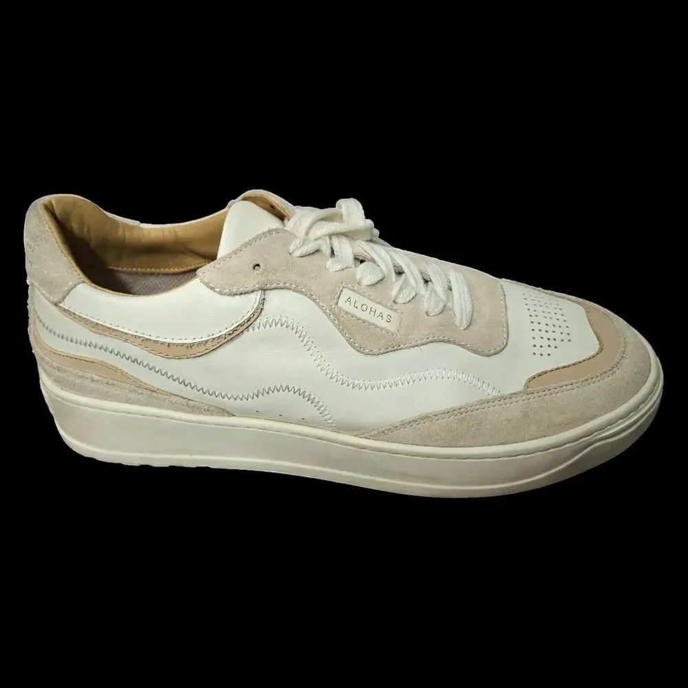 ALOHAS TB.87 Low Top Sneakers Quarry Leather Suede Made Portugal Size 9